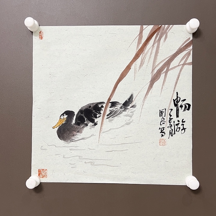 国画唐国良  手绘原创