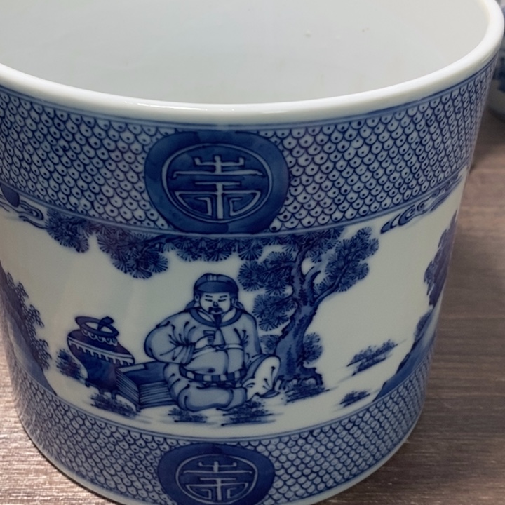 瓷***桩陶摆件景德镇陶瓷艺术品