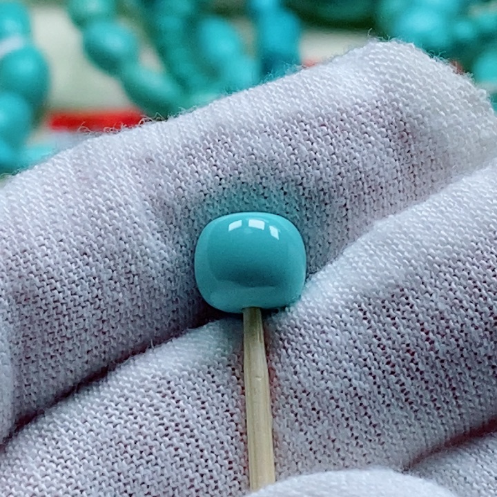 人***天绿松石未镶嵌珠宝奇石