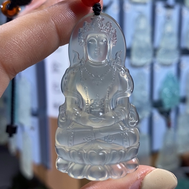 岫玉未镶嵌颈饰吊坠