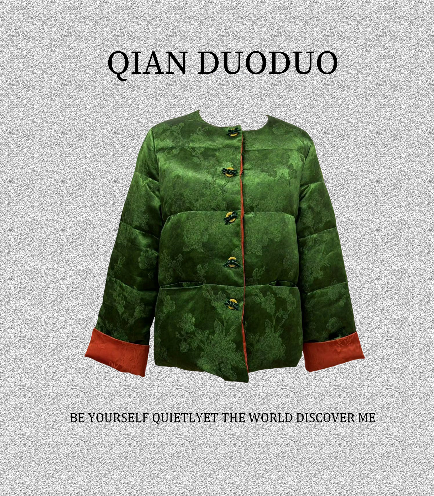 锦丝院微瑕【大橘大利】白鹅绒保暖时绿色尚百搭外套YRD67180382
