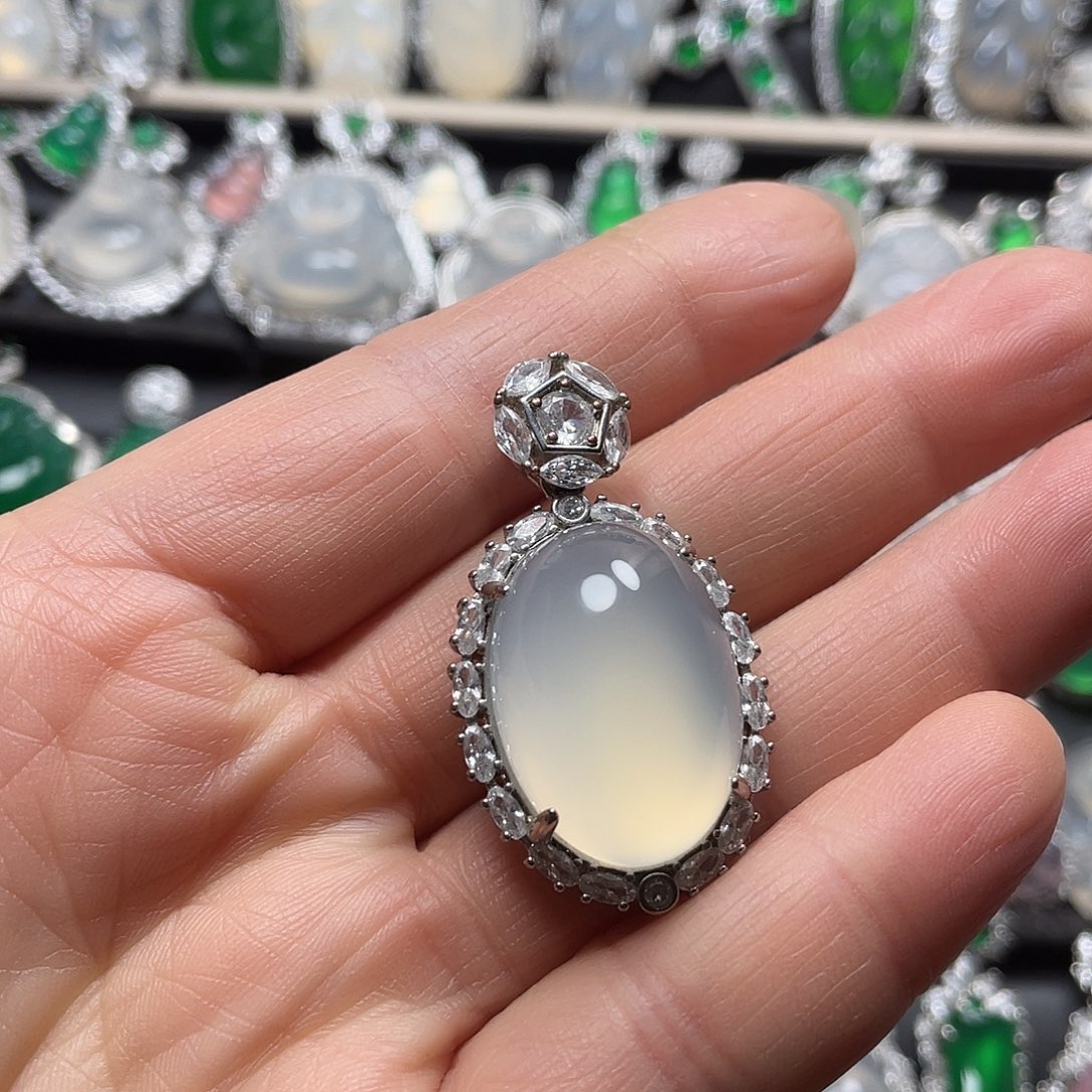 玛瑙/玉髓合金挂件