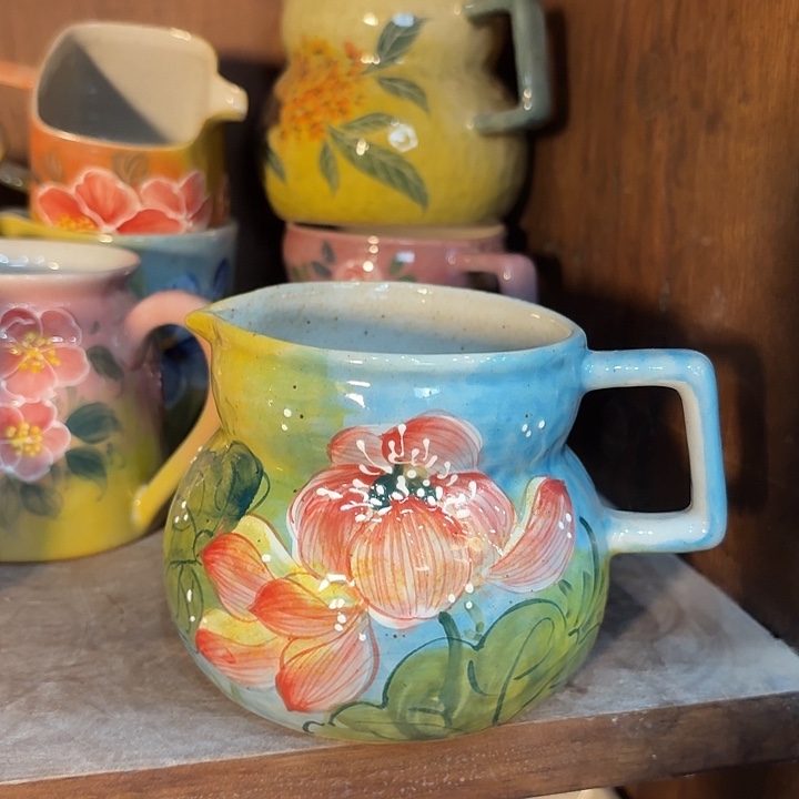 杯景德镇釉下五彩手绘陶瓷