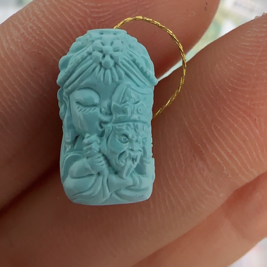 绿松石珠宝半成品未镶嵌