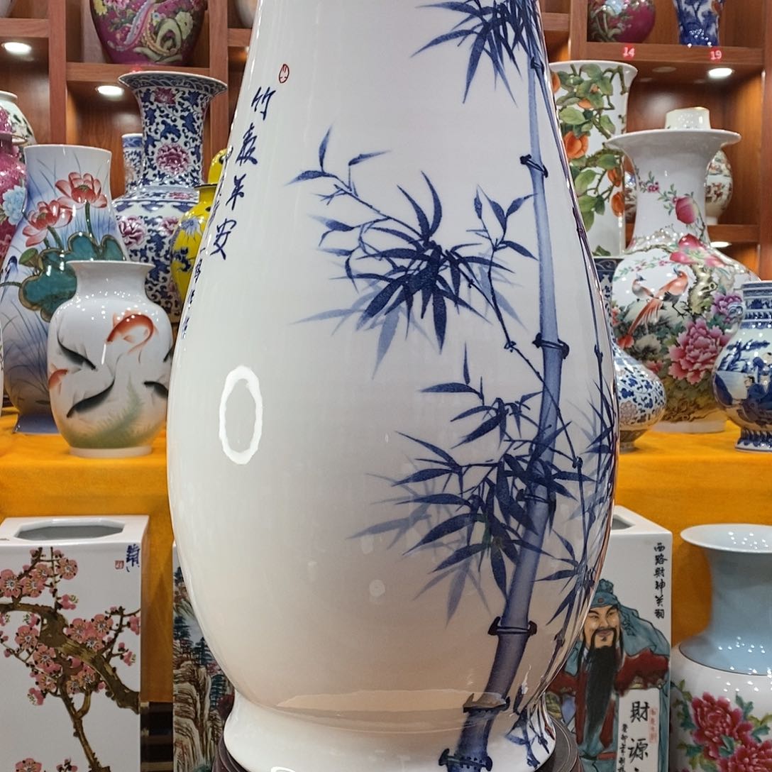 摆件玉**风景德镇陶瓷福筒