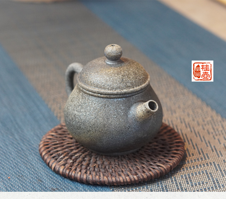 广西南宁红陶柴烧壶小潘壶小品120毫升