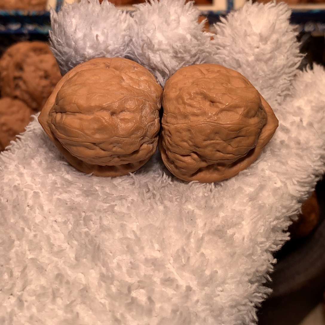 把件文玩核桃31全品 三角手捻 野生古蟾