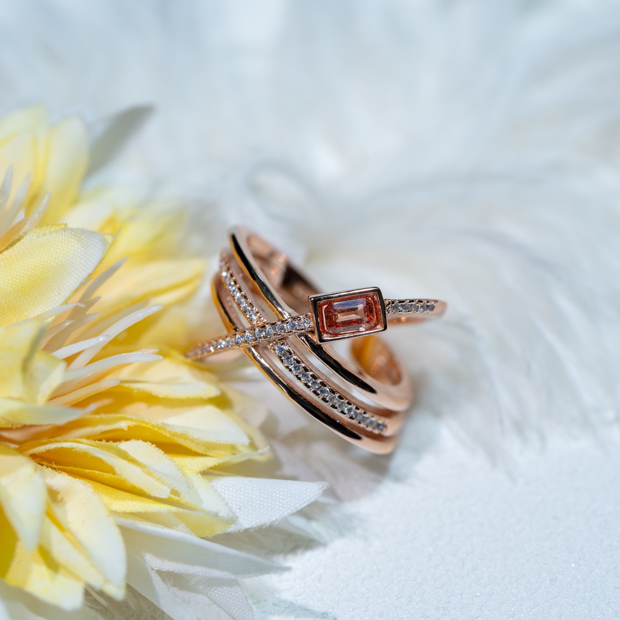 50630-CBGFCP15彩色蓝宝石戒指（开口戒）