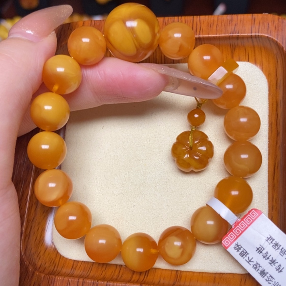 【闪购商品】蜜蜡手链未镶嵌手串