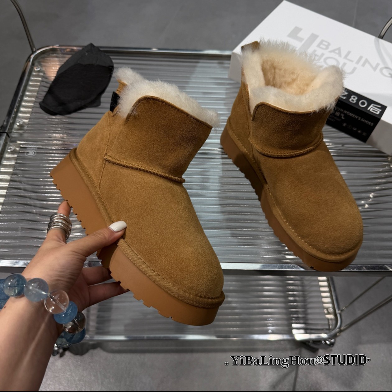 YBLH | 25冬·ins风·V口·雪地靴6002