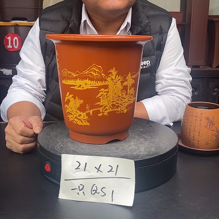 花盆紫砂货号一只QS1