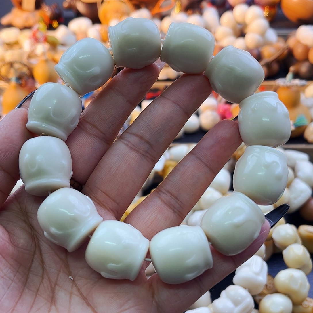 菩提根/象牙果手串小蜜罐