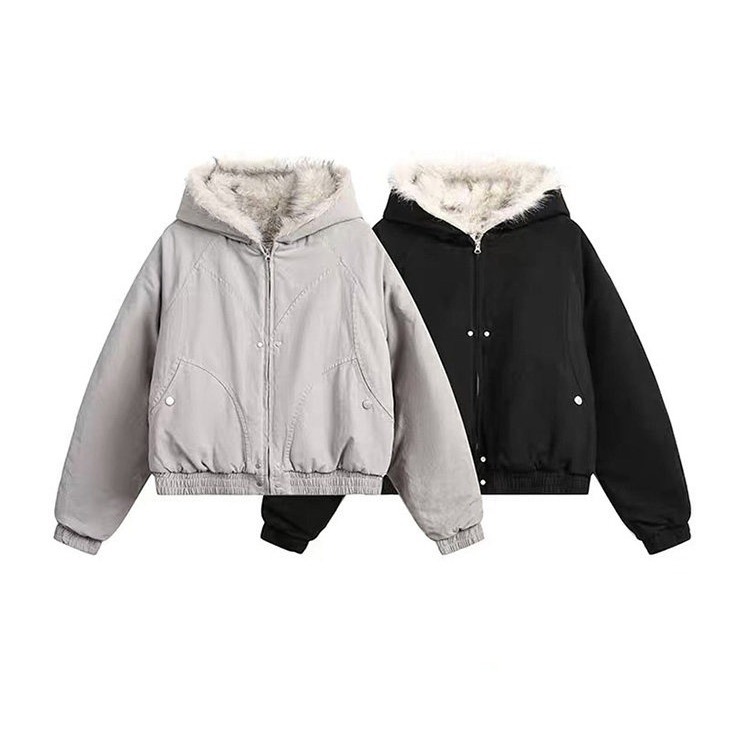 美式复古短款座山雕棉服男女款冬季潮牌情侣休闲加厚连帽棉衣988