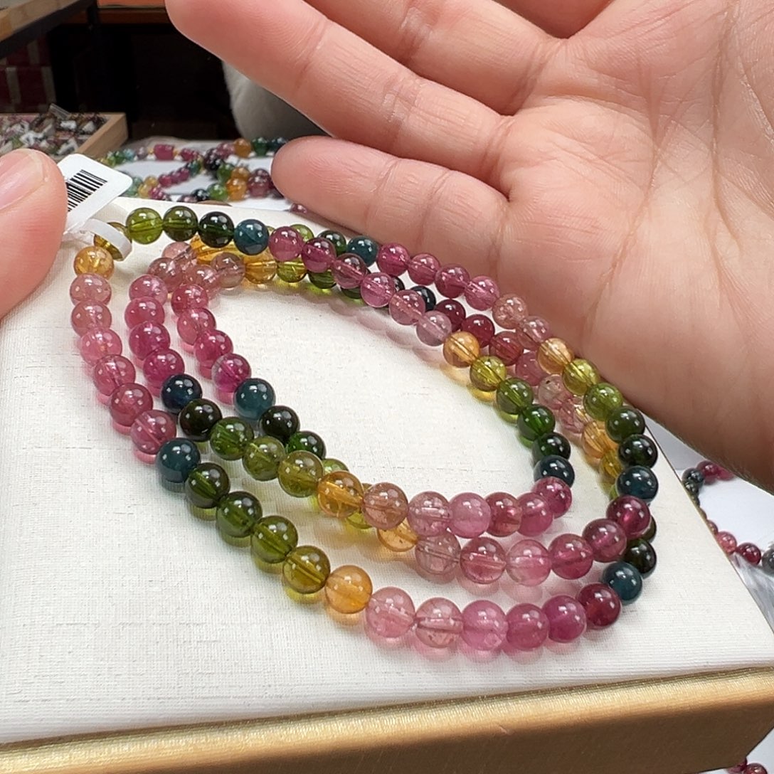 碧玺手串未镶嵌5.3mmmmmmm