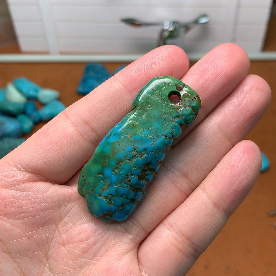 绿松石珠宝奇石未镶嵌你*啊