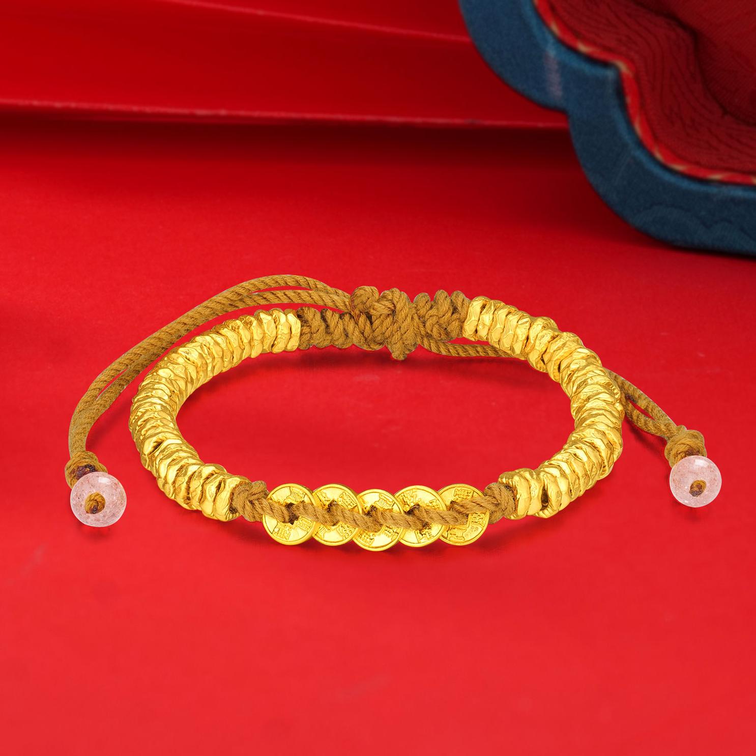 【木木专享】足金999 五帝币盘缠 BP 91092 添金纳喜 