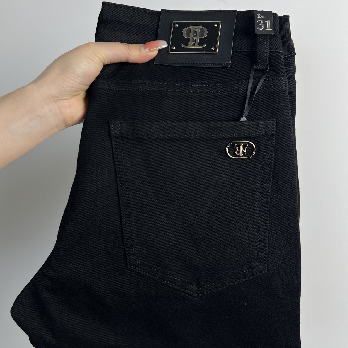 【秋冬款】时尚百搭休闲男士弹力修身小直筒牛仔裤