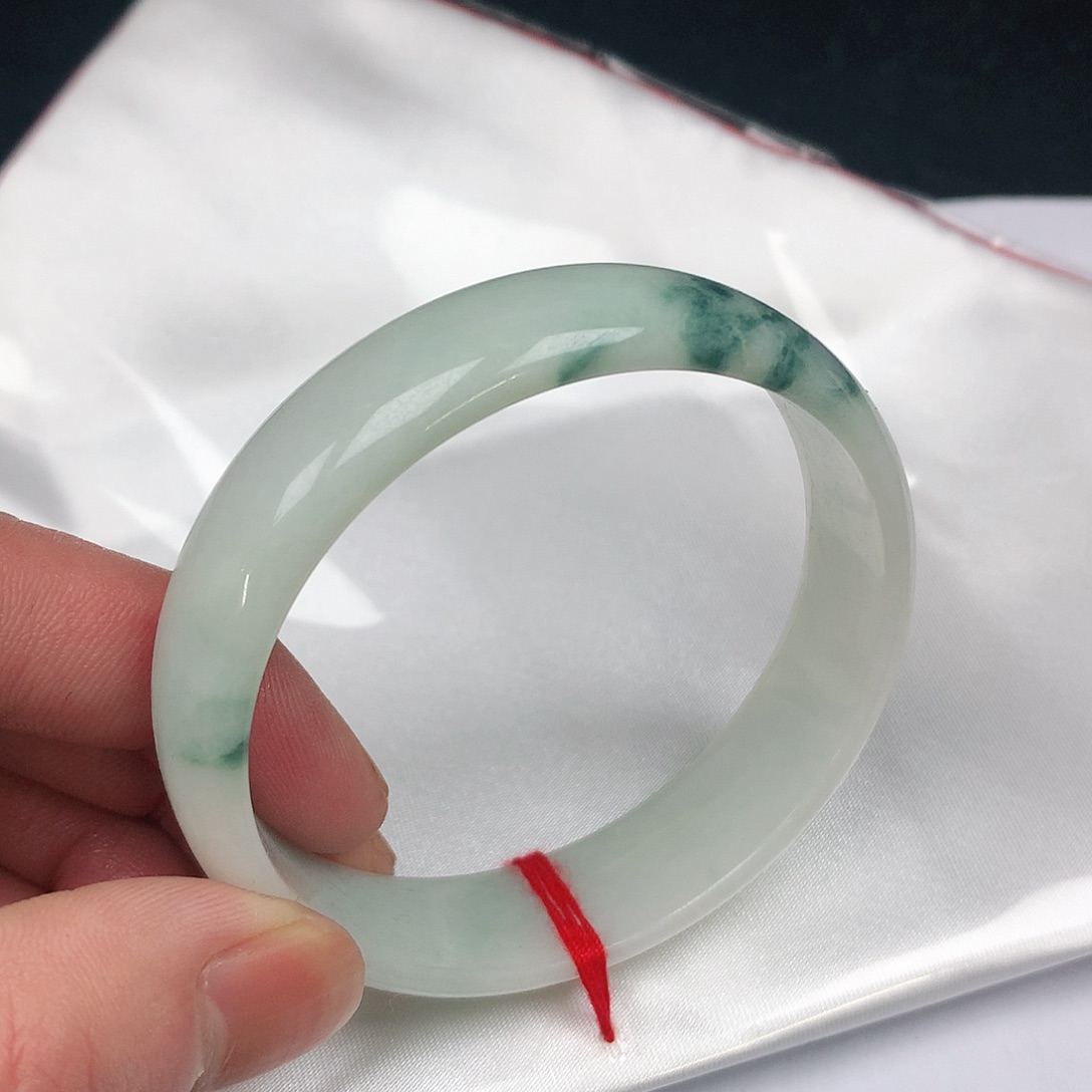 翡翠手镯未镶嵌圈54