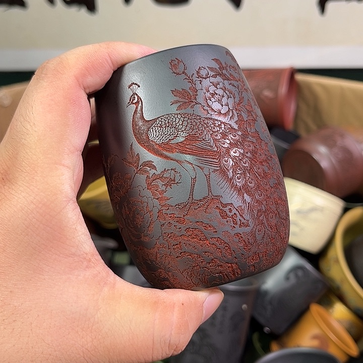 茶杯紫砂全手工紫砂主人杯