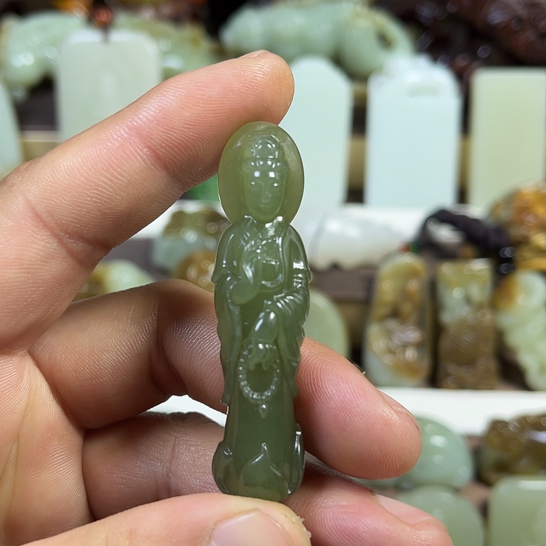 和田玉挂件未镶嵌阔*