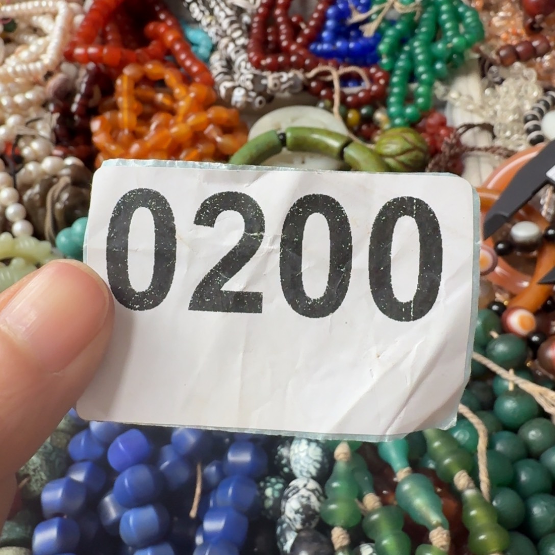 老***蓝玛瑙/玉髓未镶嵌颈饰