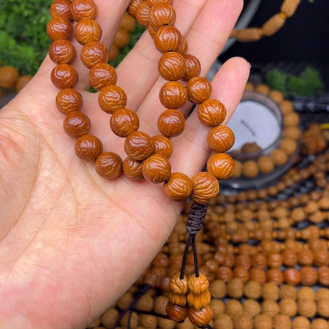 吊坠文玩核桃柳叶纹手持