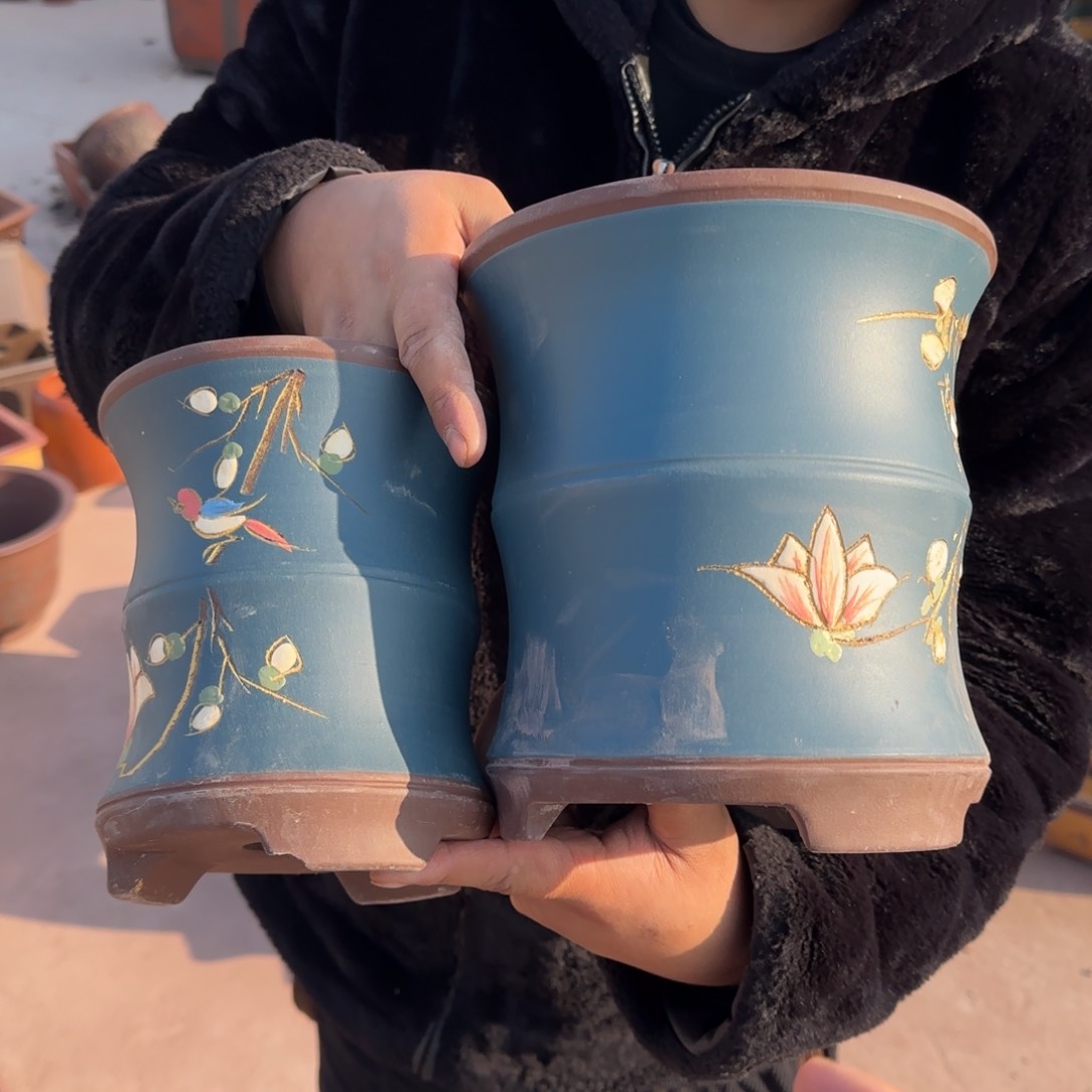 紫砂花盆瑕疵和瑕疵都