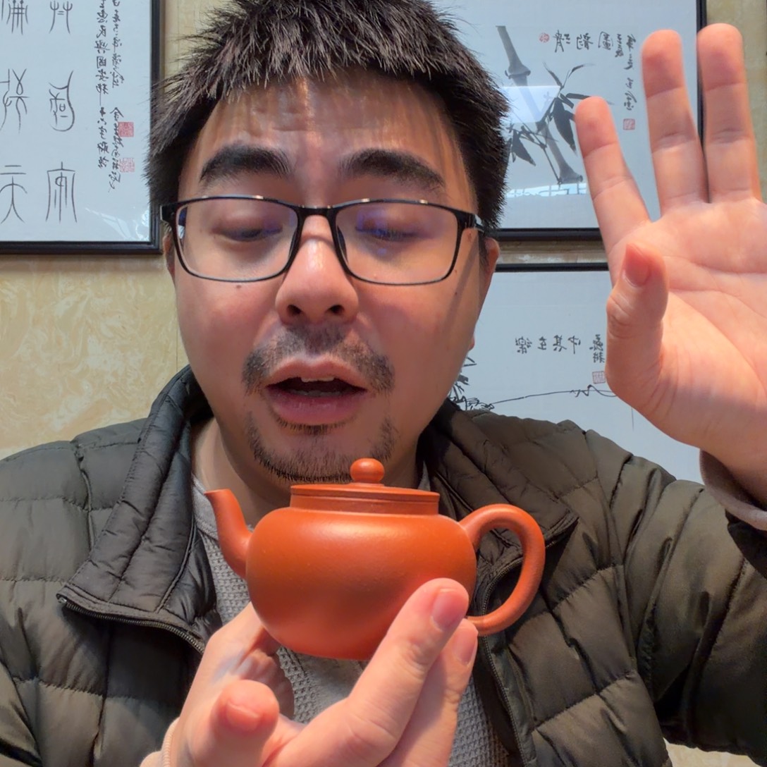 茶杯紫砂微瑕的壶