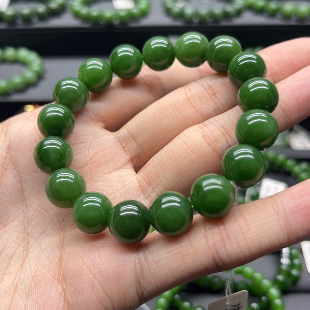 和田玉（碧玉）手链未镶嵌