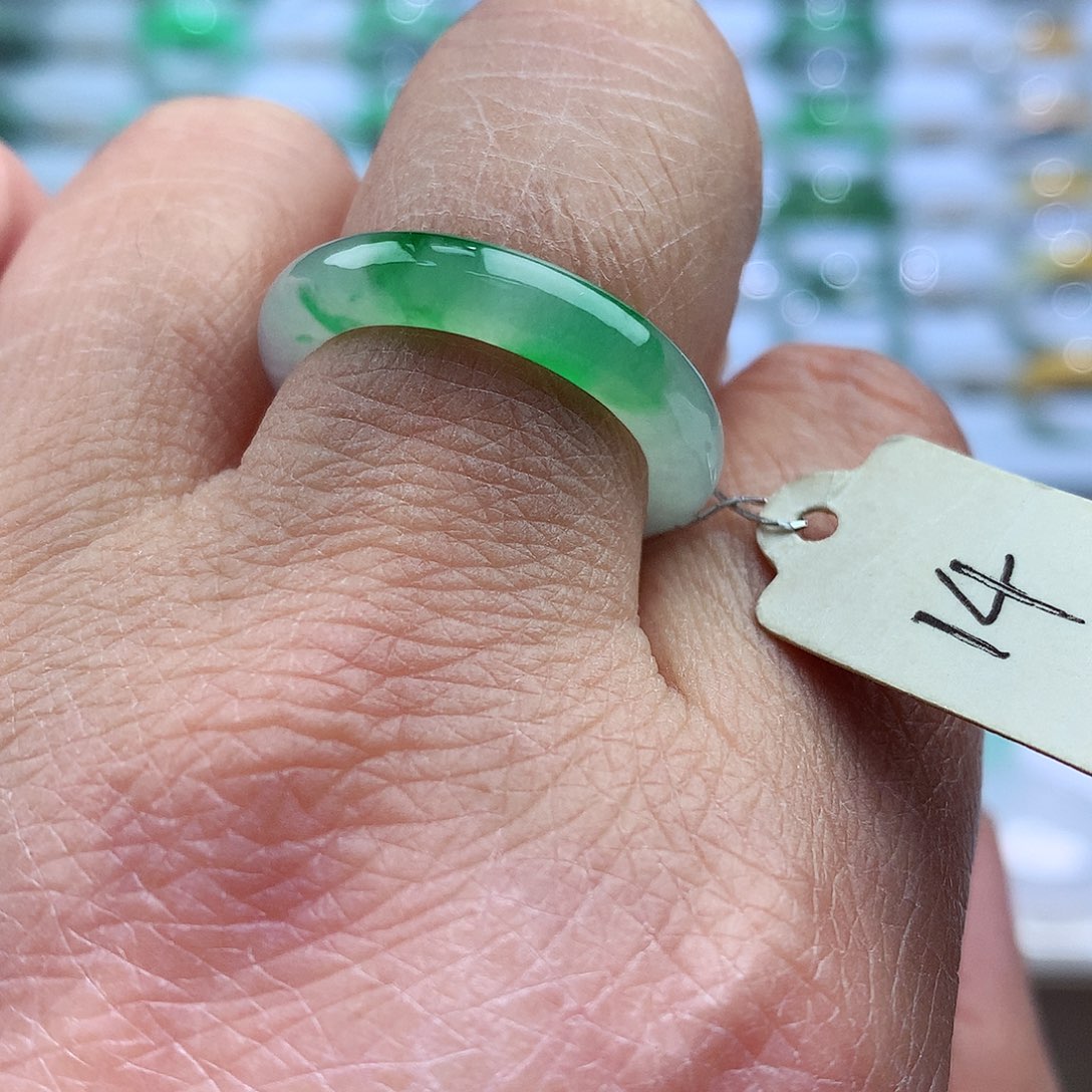 未镶嵌戒指翡翠14号