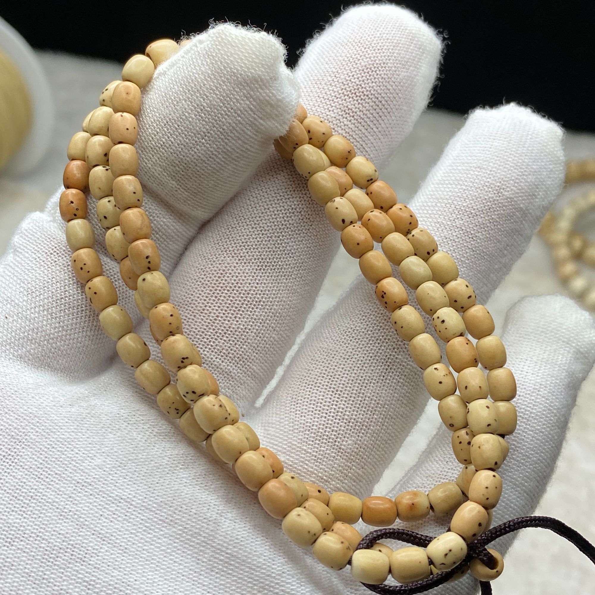 海南星月菩提陈籽5X4数星星枣珠C37