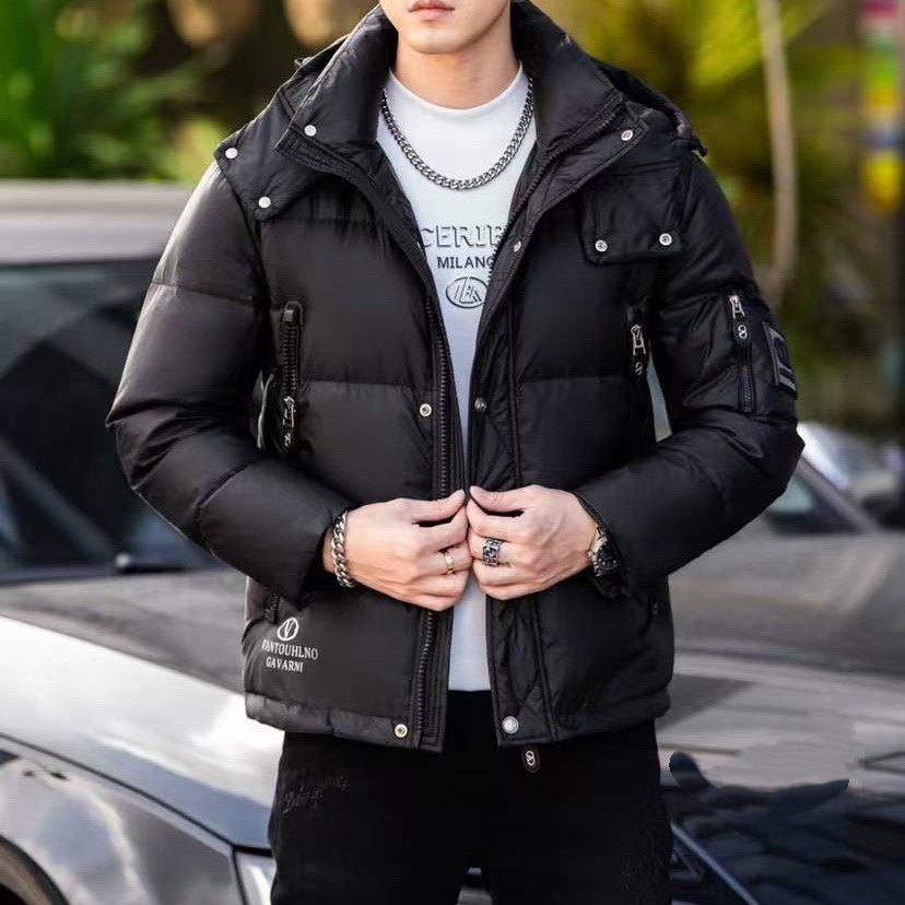 欧品男士秋冬新款个性潮流外套时尚高端潮流加厚保暖男夹克5810