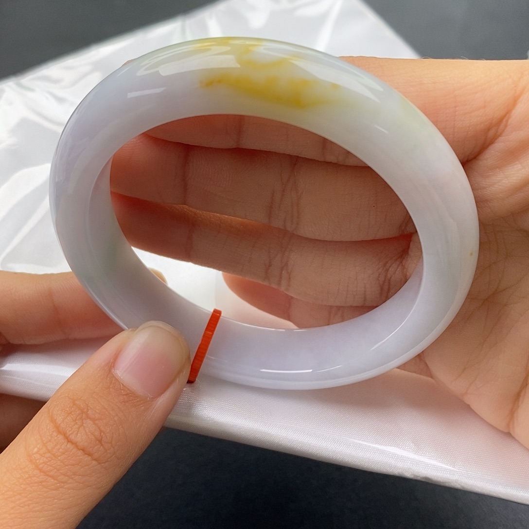 翡翠未镶嵌手镯57正圈