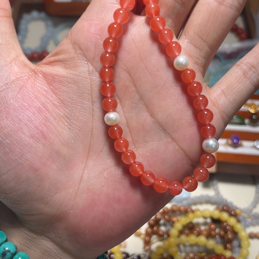 南红玛瑙手串未镶嵌?*鱼