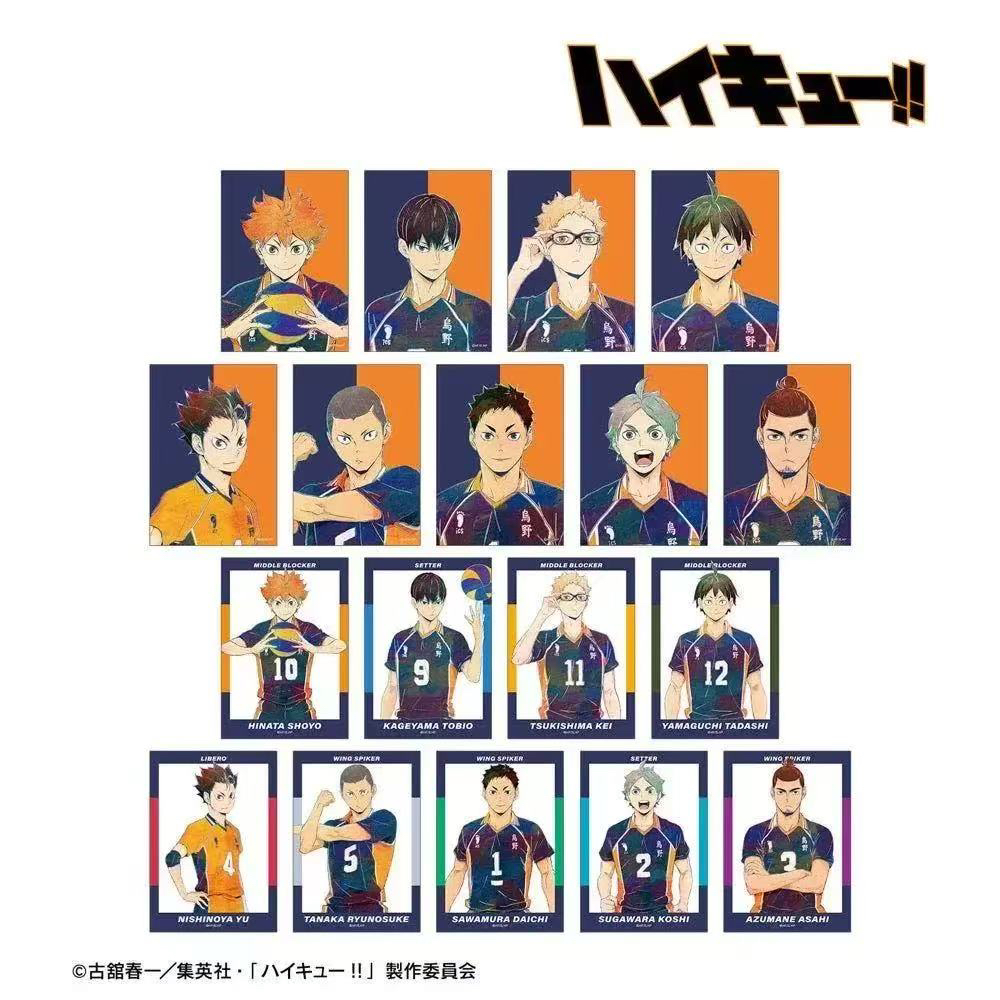 大清仓 【正版日谷】排球少年第四弹 拍立得相卡透卡 Ani-Art水彩风