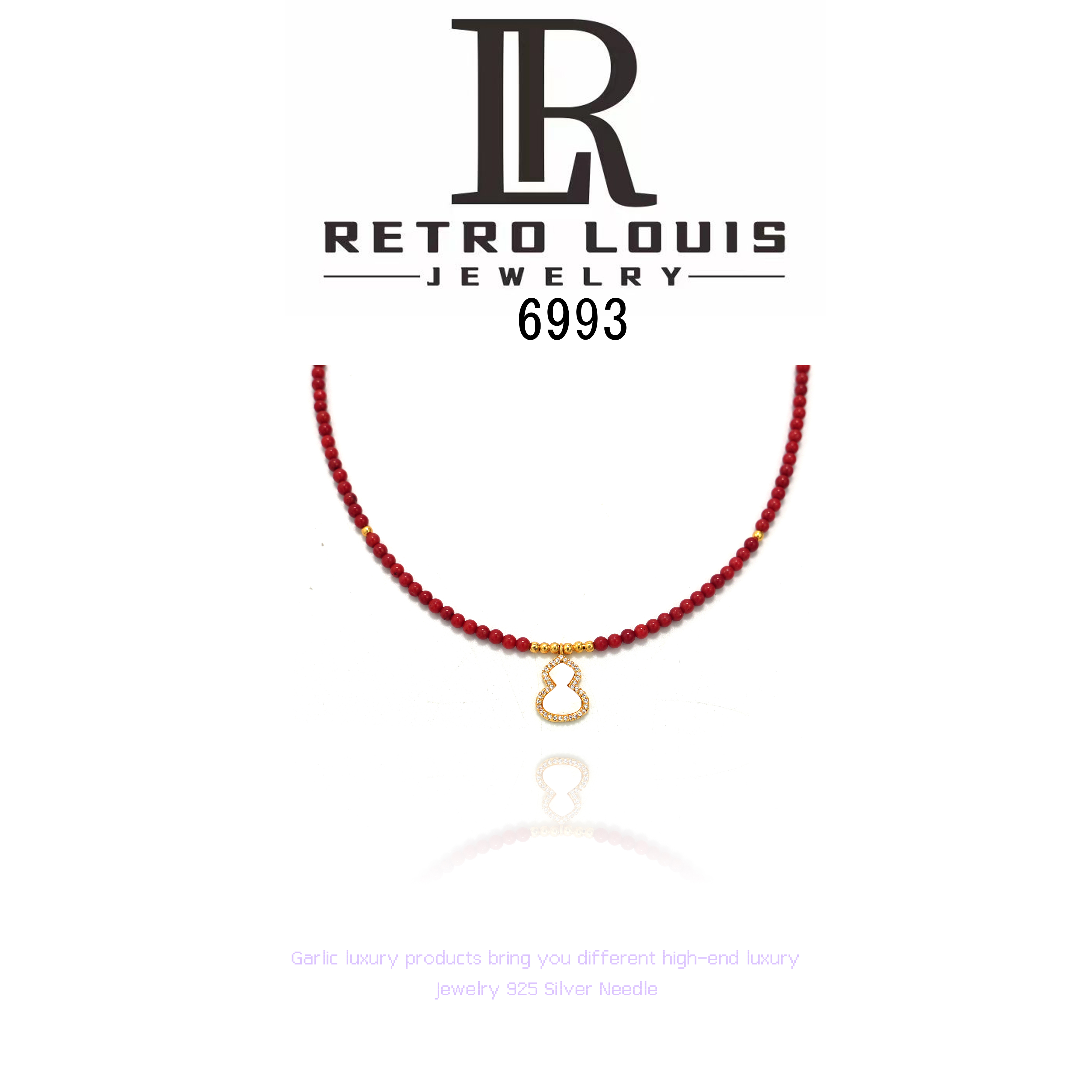 铜合金项链 Retro Louis项链~6993（40+5cm）