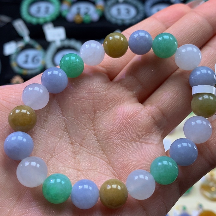 翡翠手链未镶嵌韩**娃翡翠10