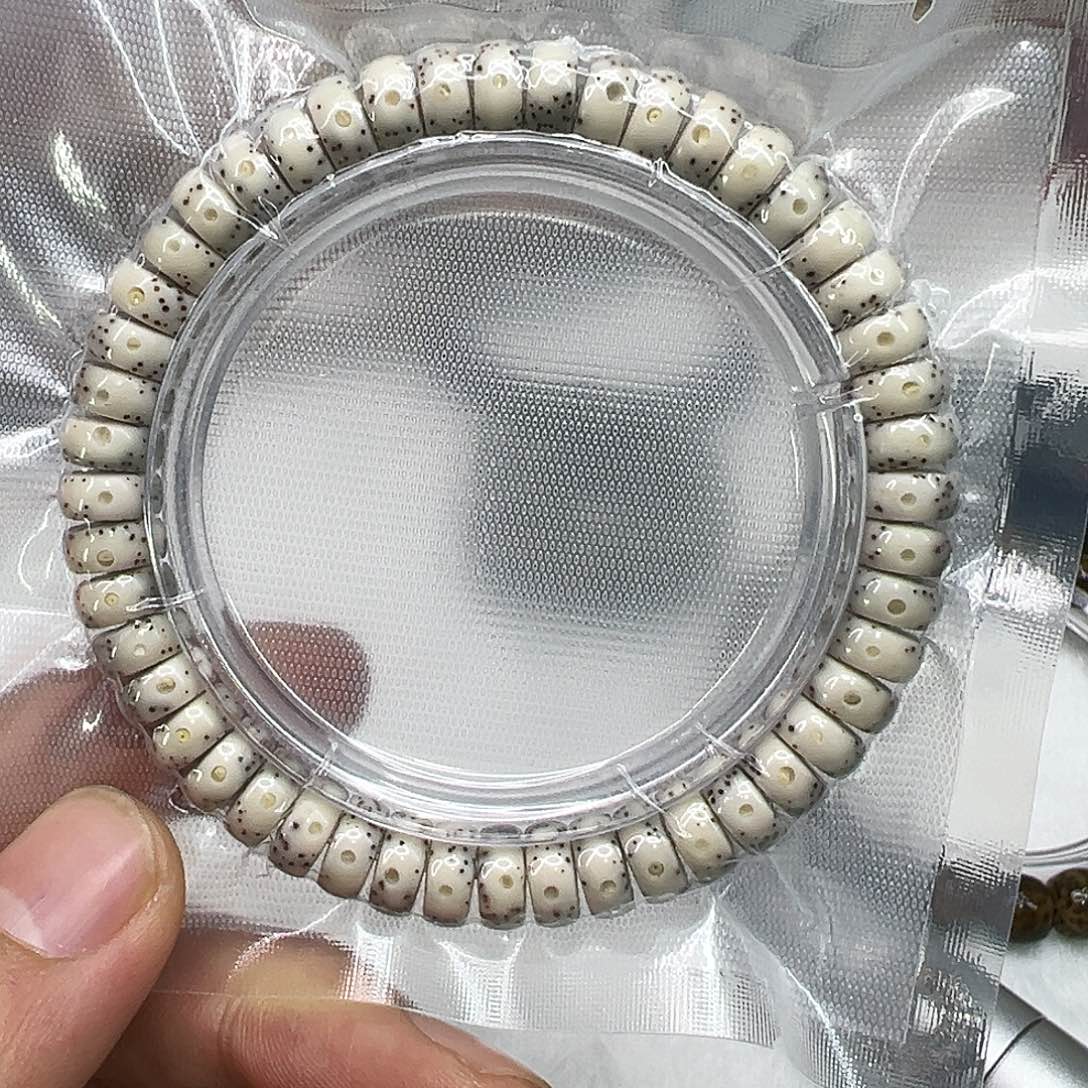 星月菩提手串87殿堂卡姿兰超大眼睛石玉星月菩提9片