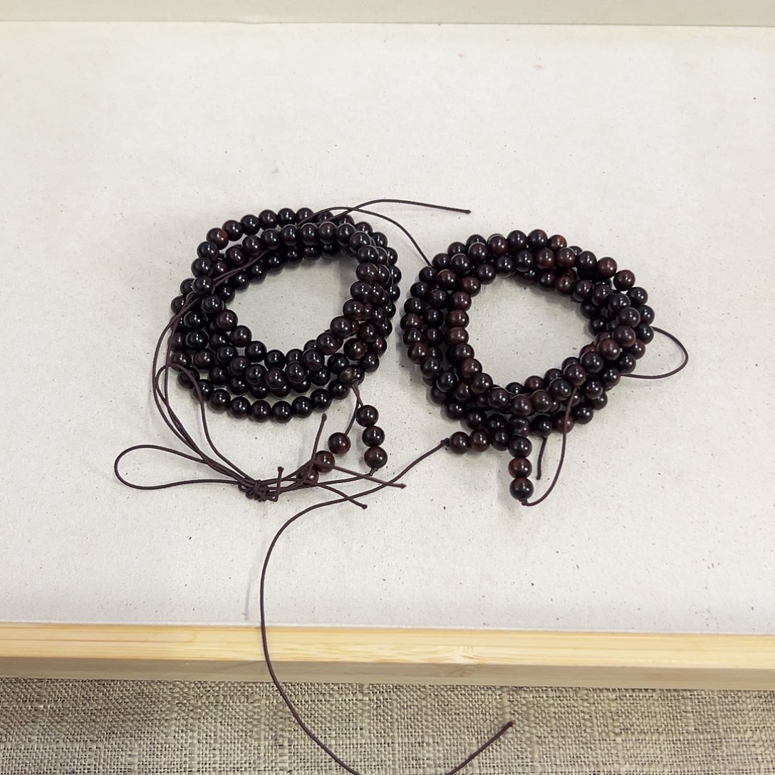 黄花梨/降香黄檀手串/手链7mm圆珠长串