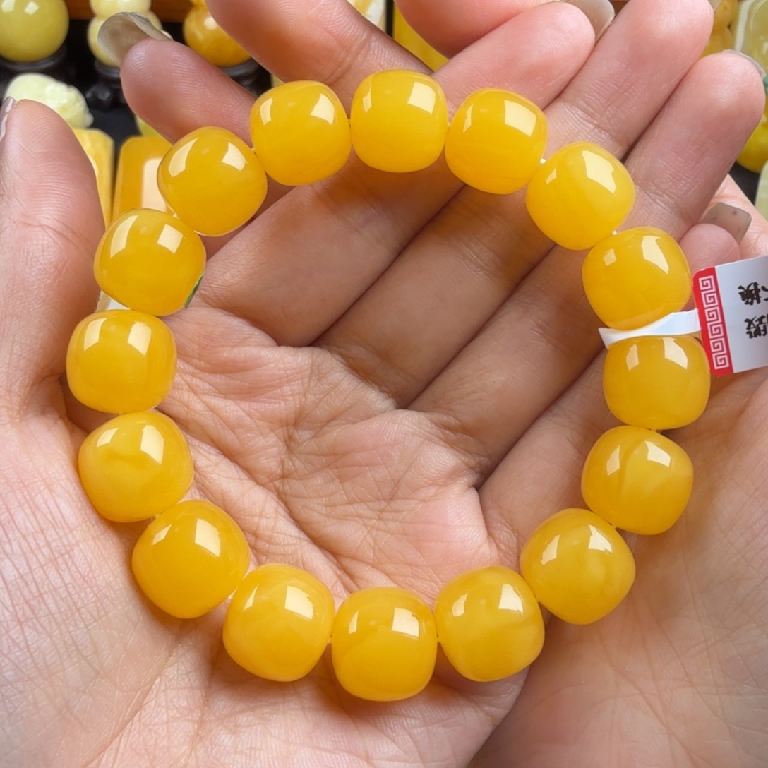 琥珀未镶嵌颈饰纯天然琥珀蜜蜡无优化