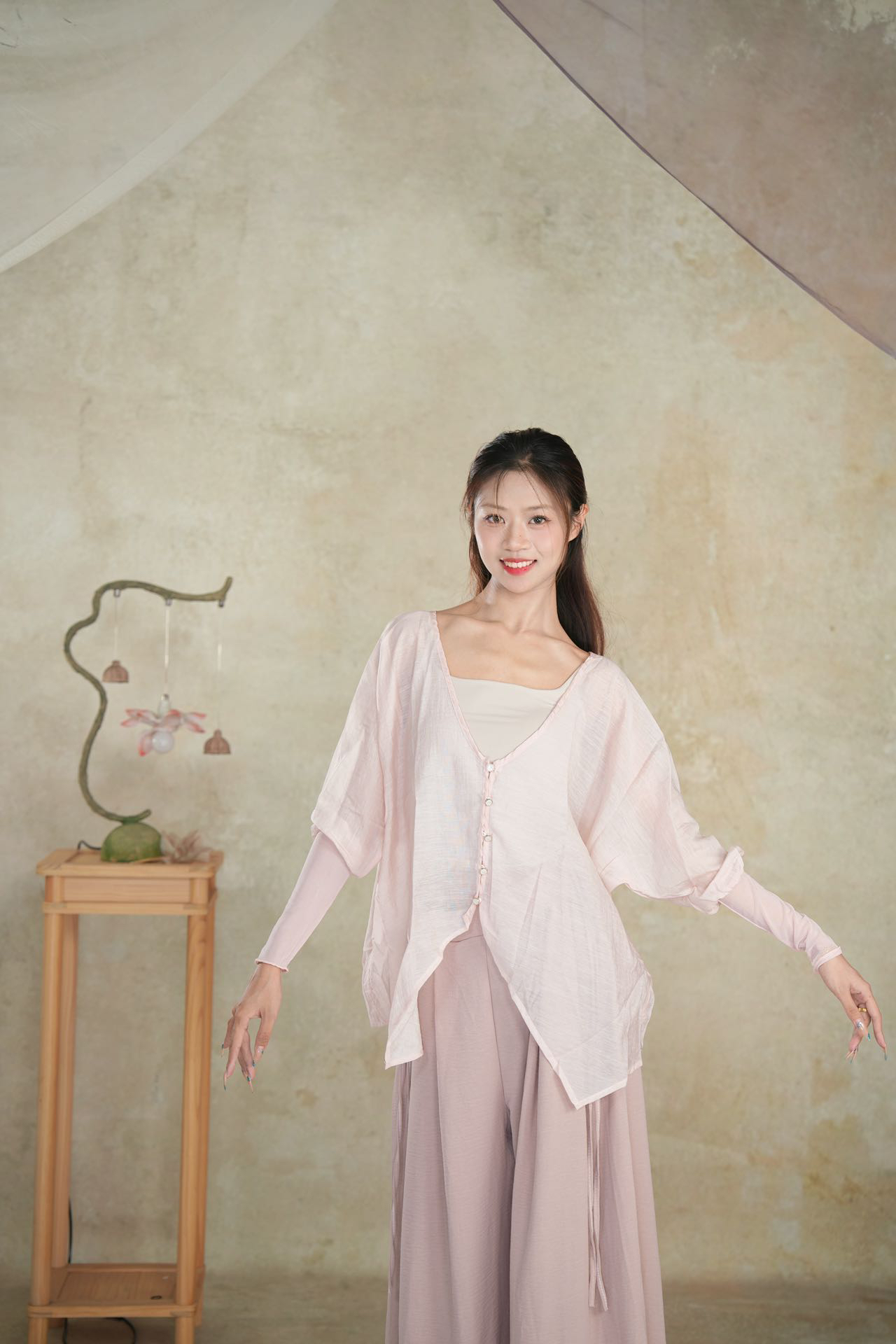 夏季飘逸舞服上衣练功服开衫古典舞现代舞拉丁瑜伽现代