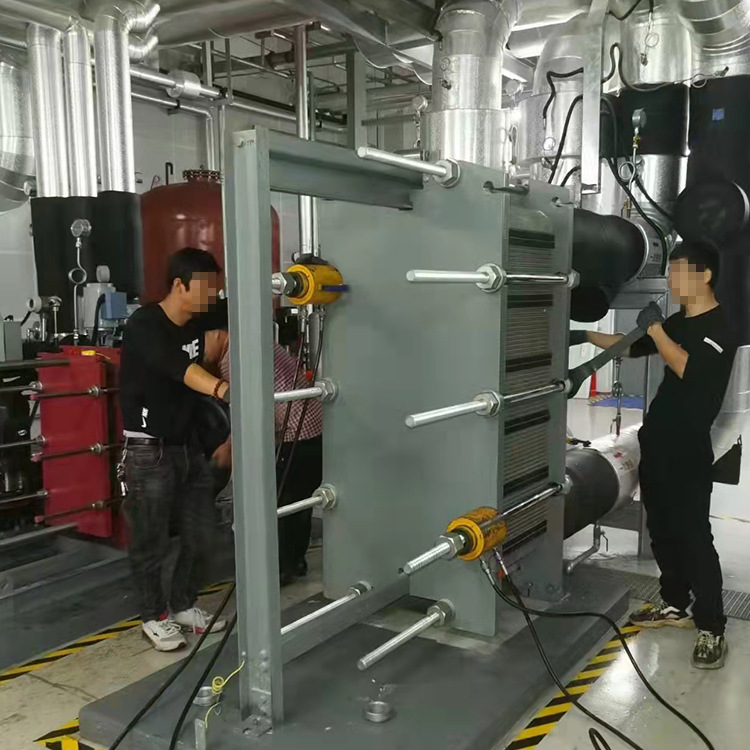 聚仁板换夹紧器 电动液压紧板器 换热器拆装工具