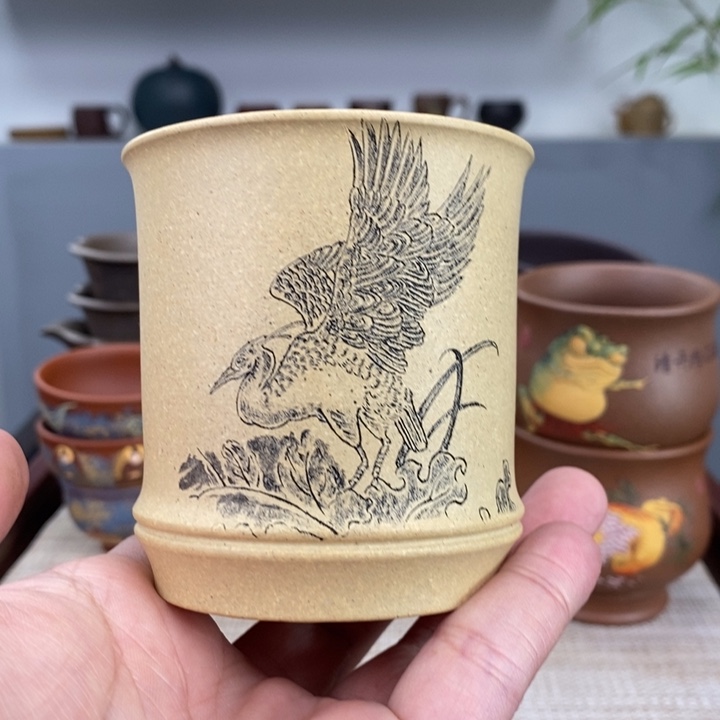 紫砂茶杯宜兴紫砂主人杯