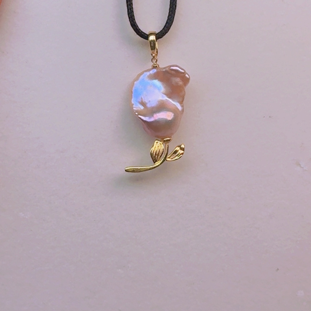 戒指淡水珍珠银S925镶嵌