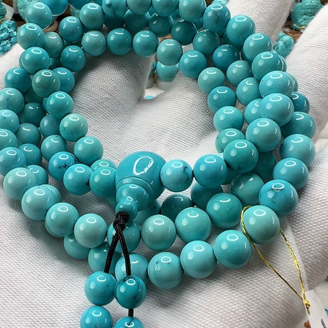 绿松石108串 珠 未镶嵌