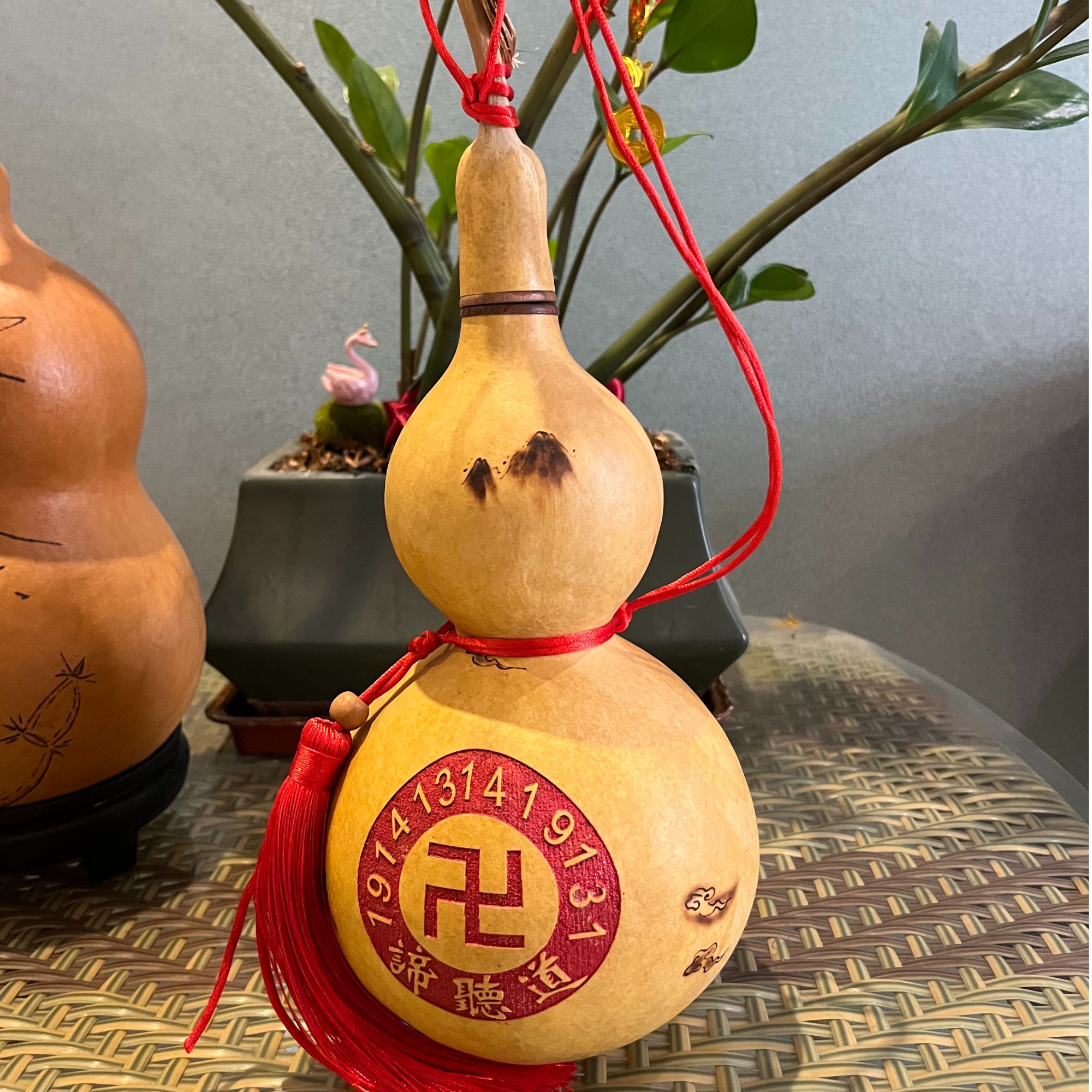 正宗木葫芦天然雕刻大号家居摆件空心