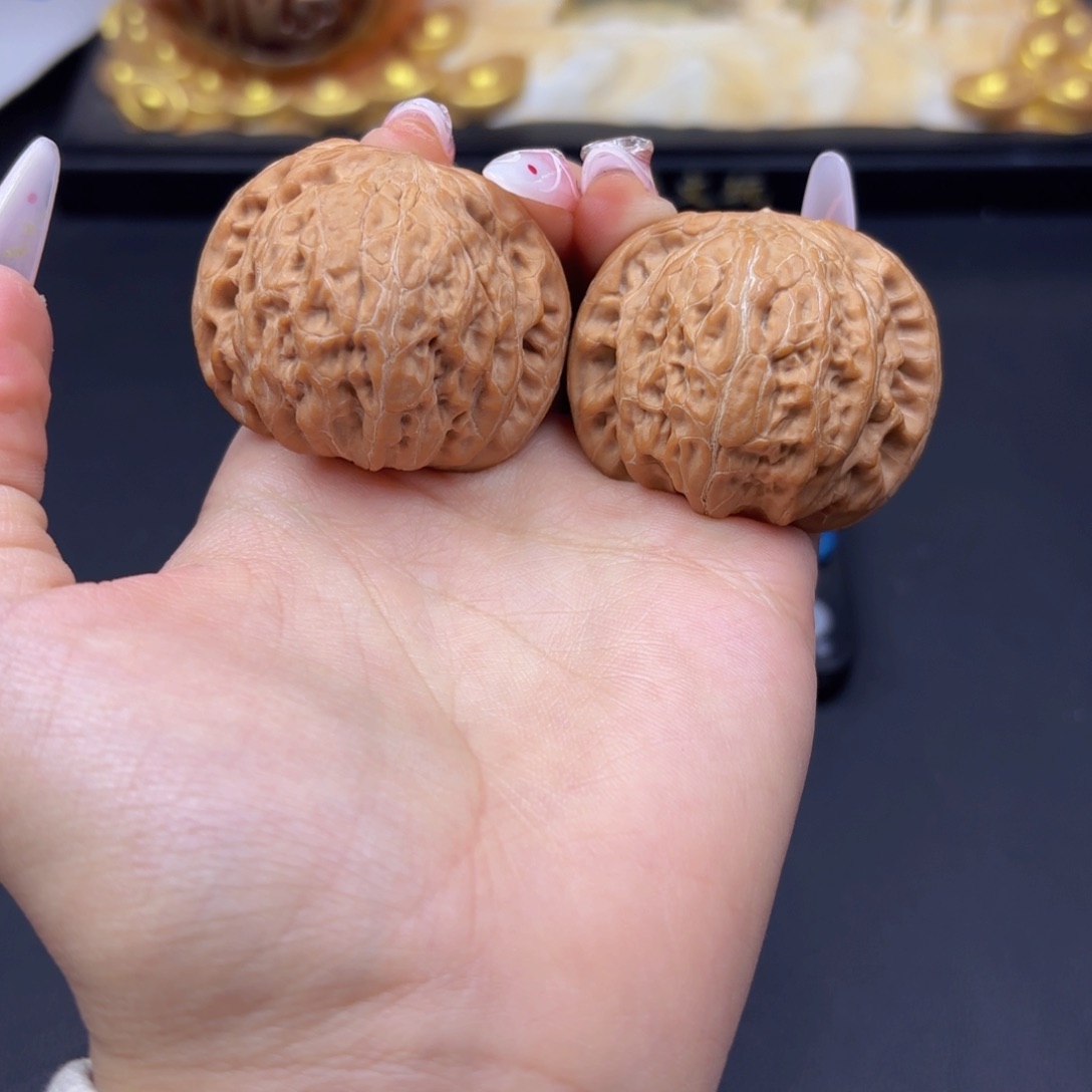 文玩核桃把件茉**茶铁锤 42