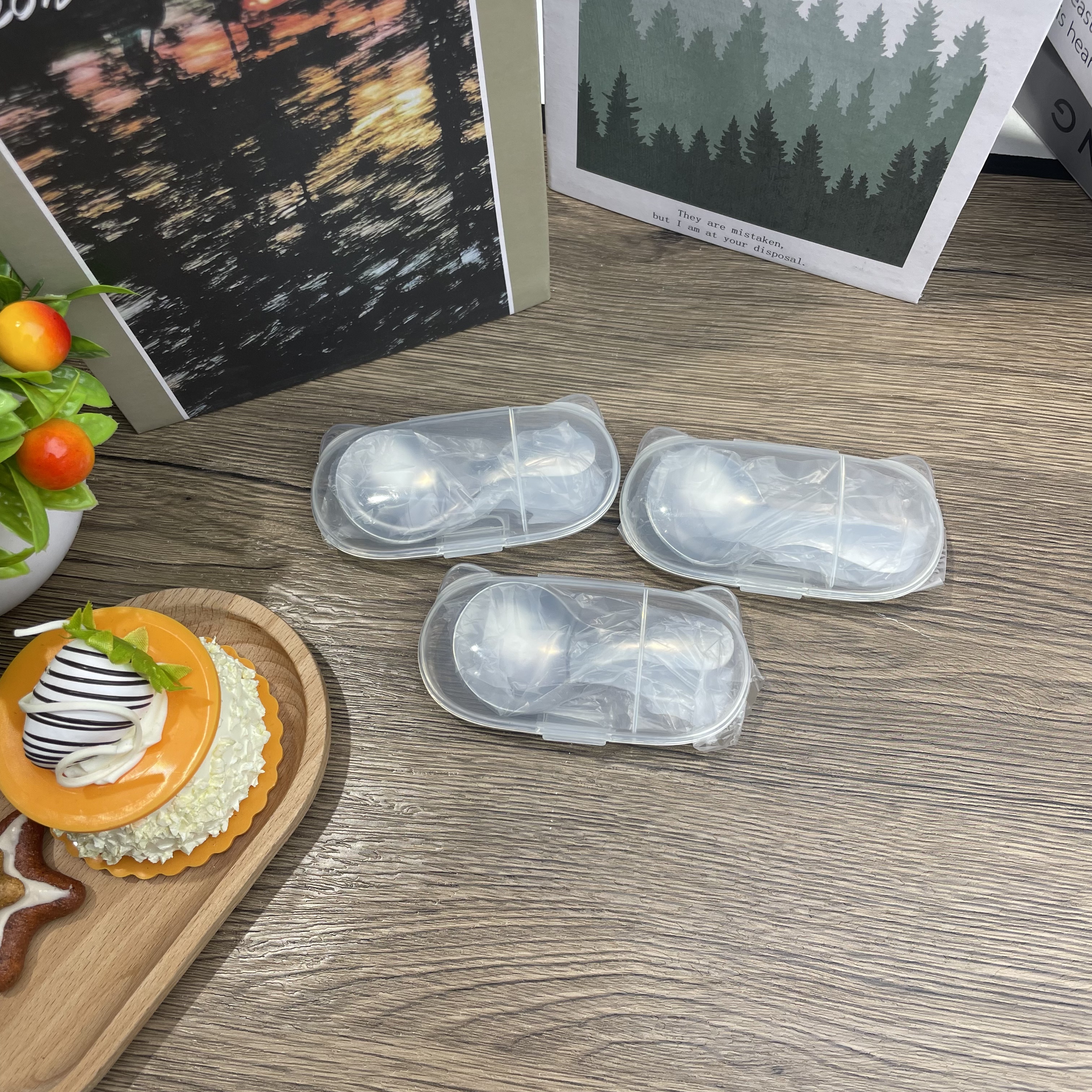 MU某JI创意便携短柄勺子迷你带盒加厚3件套家用厨房【汤家限定】