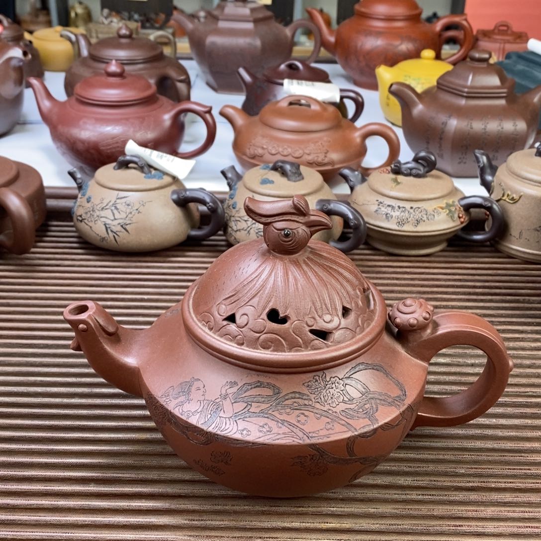茶壶紫砂白1 凤舞九天