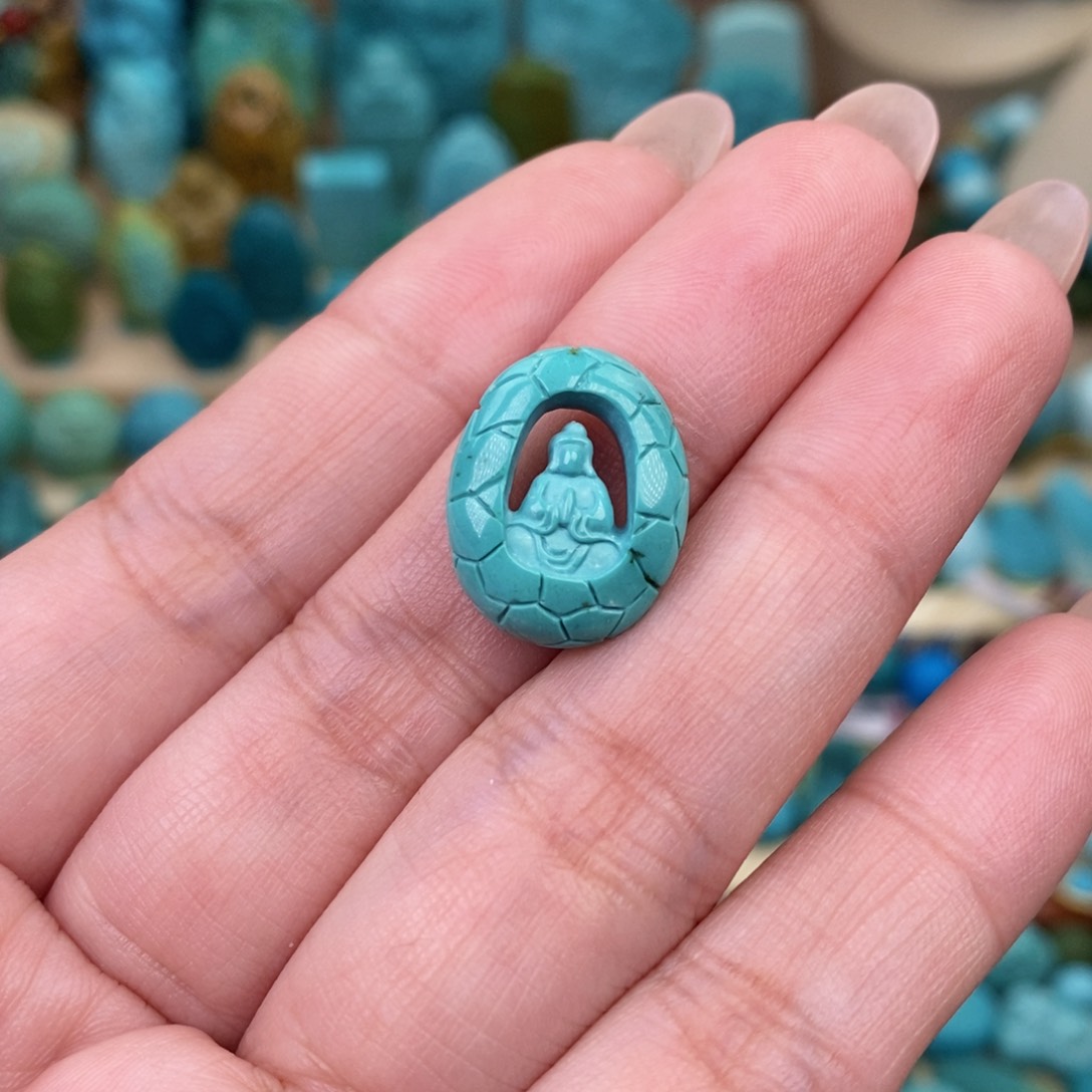 绿松石珠宝奇石未镶嵌